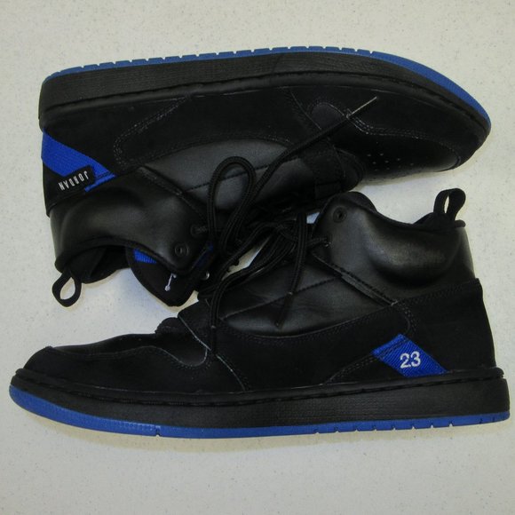 jordan fadeaway black and blue